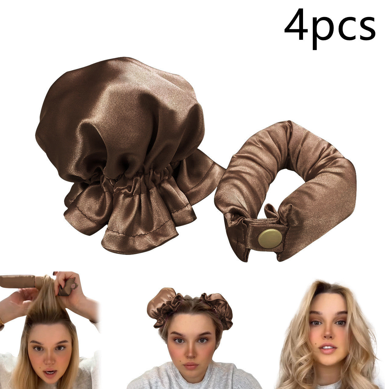 New Heatless Curl Stick With Cloth Cover Cute Ball Head Hair Curler Headband Hair Rollers Wave Form Curling Rod Hair Style Tools Gadgets New Heatless Curl Stick With Cloth Cover Cute Ball Head Hair Curler Headband Hair Rollers Wave Form Curling Rod Hair Style Tools Gadgets
